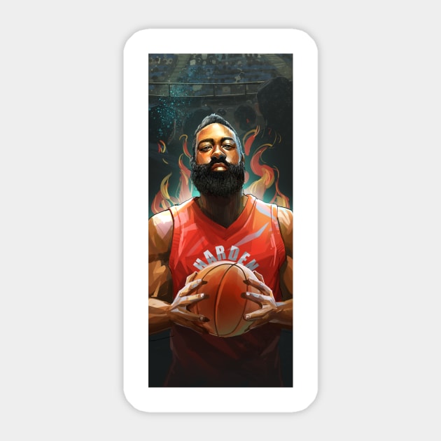 NBA James Harden Sticker by mangbo